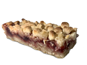 Oatmeal White Chocolate Raspberry Cookie Bar