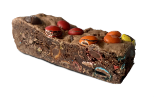 Double Chocolate M&M Cookie Bar