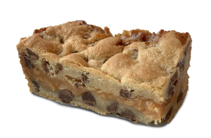 Caramel Stuffed Chocolate Chip Cookie Bar
