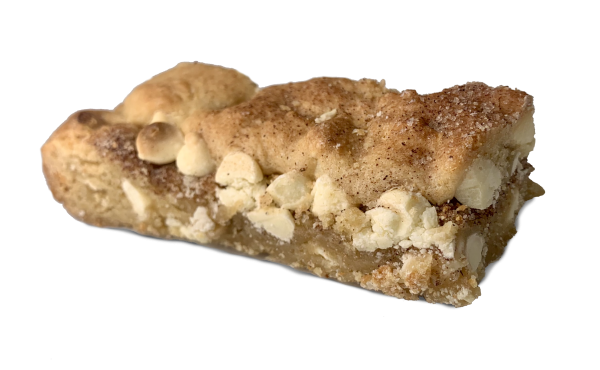 White Chocolate Snickerdoodle Cookie Bar