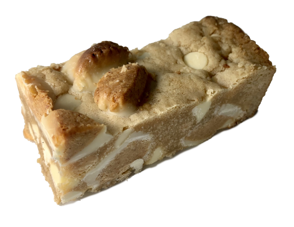 White Chocolate Macademia Nut Cookie Bar