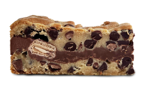Cookie Butter & Twix Stuffed Chocolate Chip Cookie Bar