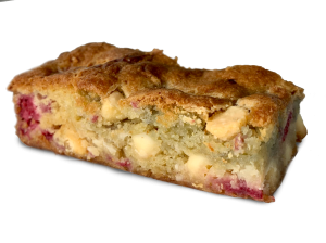 White Chocolate & Fresh Raspberry Cookie Bar
