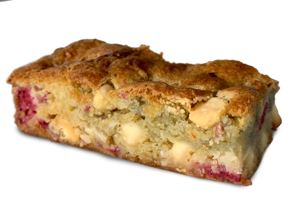 White Chocolate & Fresh Raspberry Cookie Bar